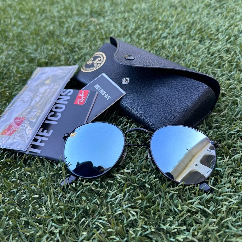Mirrored Rayban Rounds - Picture 1 of 6